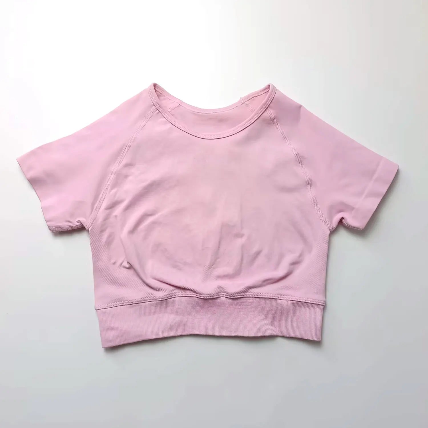 NexFit Seamless Crop Top – Kortärmad Träningstopp för Yoga & Gym