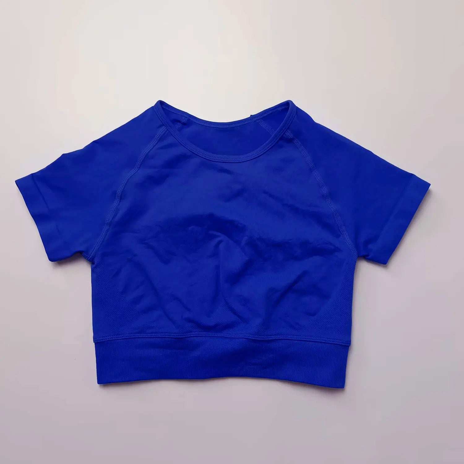 NexFit Seamless Crop Top – Kortärmad Träningstopp för Yoga & Gym