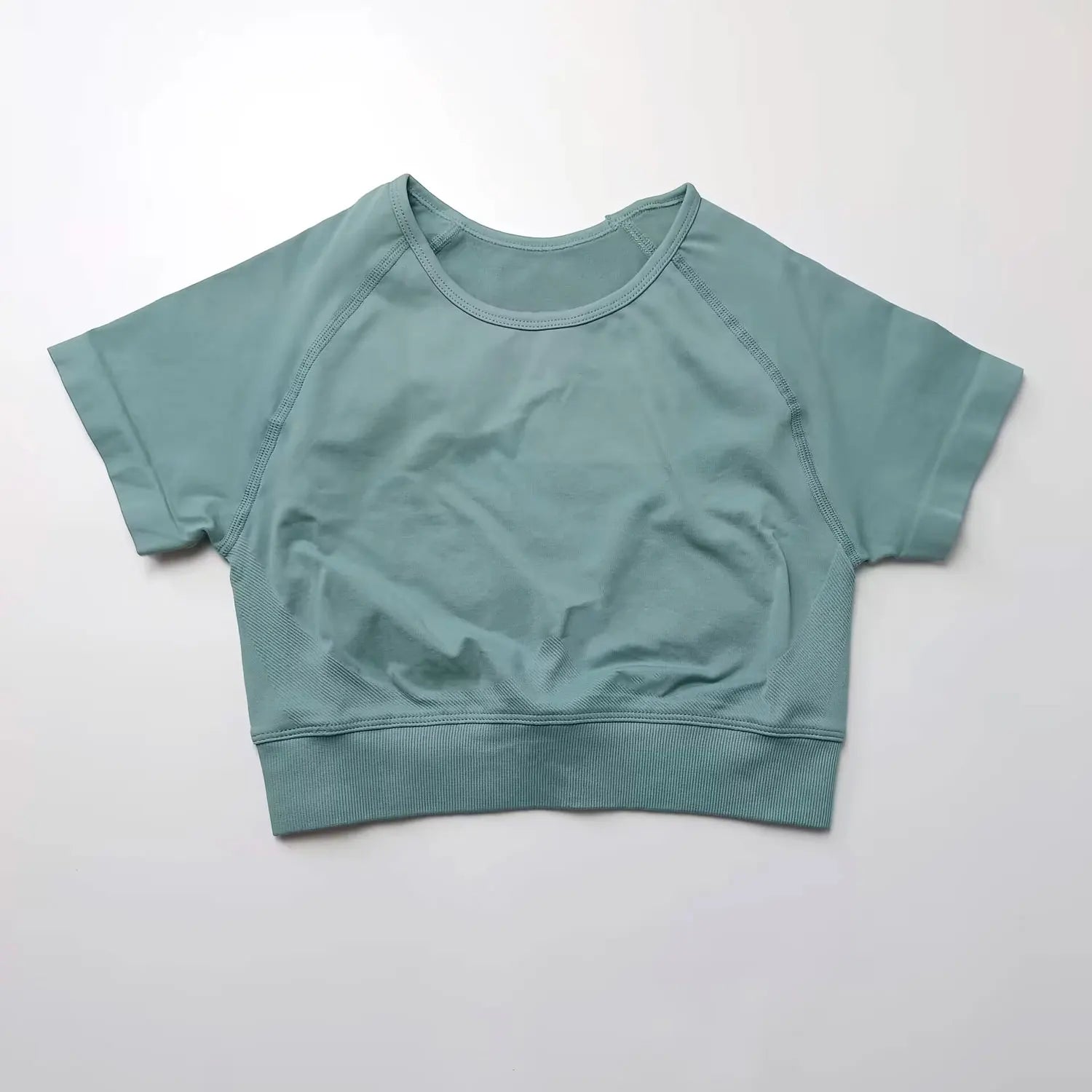 NexFit Seamless Crop Top – Kortärmad Träningstopp för Yoga & Gym